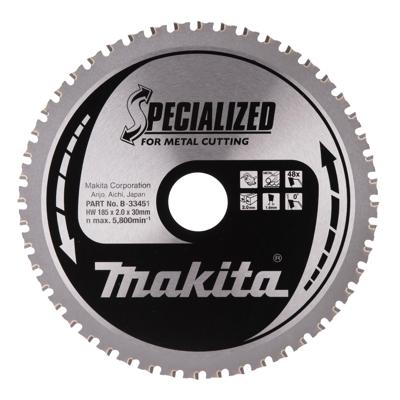 Makita Accessoires Cirkelzaagblad | Staal | 185X30X2,0 48T 0G - B-33451 Makita Accessoires Cirkelzaagblad | Staal | 185X30X2,0 48T 0G - B-33451