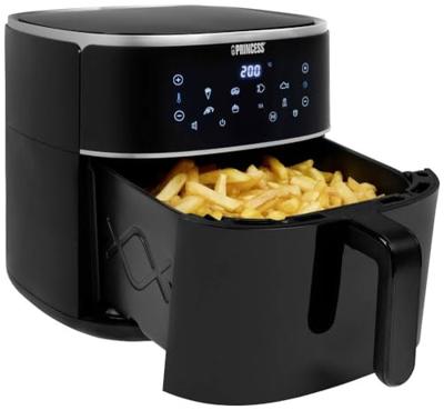 Princess 01.182254.01.001 Airfryer 8 l 1800 W Anti-aanbaklaag, Heteluchtfunctie, Timerfunctie, Instelbare temperatuur, Met display Zwart Princess 01.182254.01.001 Airfryer 8 l 1800 W Anti-aanbaklaag, Heteluchtfunctie, Timerfunctie, Instelbare temperatuur, Met display Zwart