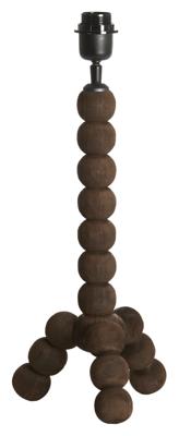 Light & Living Tafellamp 'Veglio' Mangohout, 40cm, kleur Donkerbruin (excl. kap)