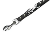 Lederen dressuurlijn zwart - 200 cm x 18 mm - thumbnail