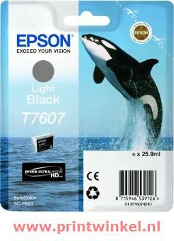Originele inktcartridge Epson C13T76074010 Grijs