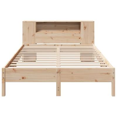 Bed met boekenkast zonder matras massief grenenhout 160x200 cm - thumbnail