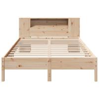 Bed met boekenkast zonder matras massief grenenhout 150x200 cm - thumbnail