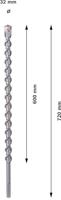Bosch Accessoires Hamerboren SDS-max-9 Natural Stone 32 x 600 x 720 mm 1st - 1618596506 - thumbnail