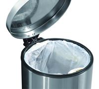 EKO Serene Pedaalemmer 5L Geborsteld RVS - thumbnail