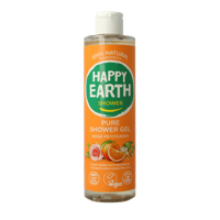 Happy Earth Pure showergel rose petitgrain 300 Milliliter - thumbnail