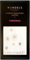 Vondels servet christmas 45x45cm ecru 2 stuks - thumbnail