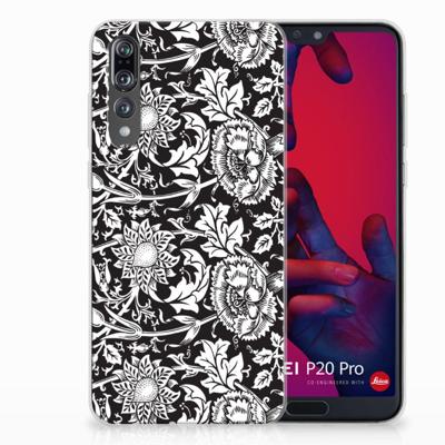 Huawei P20 Pro | TPU Case | Black Flowers