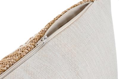 Kussen Home ESPRIT Wit Natuurlijk 50 x 15 x 30 cm Kussen Home ESPRIT Wit Natuurlijk 50 x 15 x 30 cm