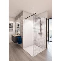 Inloopdouche BWS Free Time 100x200 cm Reflex Zwart Timeless Coating Mat Zwart Profiel - thumbnail