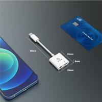 Akasa AK-CBCA30-08WH tussenstuk voor kabels USB Type-C USB Type-C +3.5mm Jack Wit - thumbnail