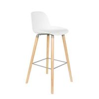 Zuiver Albert Kuip Barkruk 75 cm Wit - Set van 2 - thumbnail