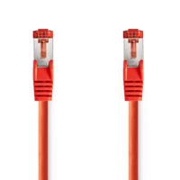 Nedis CCGL85221RD10 Cat6-kabel Rj45 Male Rj45 Male S/ftp 1.00 M Rond Lszh Rood Label - thumbnail