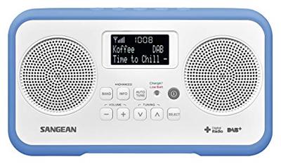 Sangean DPR-77 Radio DAB+, DAB, VHF (FM) Toetsvergrendeling Blauw