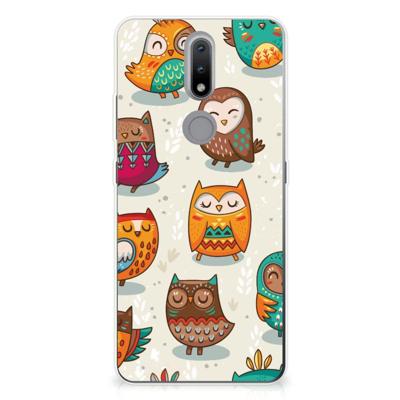 Nokia 2.4 | TPU Hoesje | Vrolijke Uilen