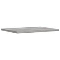 Wandschappen 4 st 40x30x1,5 cm bewerkt hout grijs sonoma eiken - thumbnail