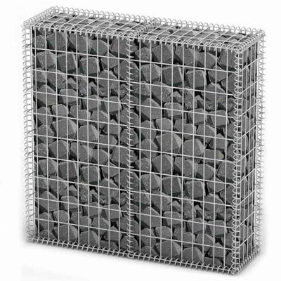 VidaXL Schanskorf met deksels 100x100x30 cm gegalvaniseerd draad