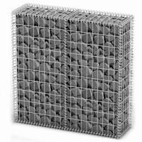 VidaXL Schanskorf met deksels 100x100x30 cm gegalvaniseerd draad - thumbnail