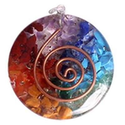 Orgonite Hanger Koperen Spiraal Rond Chakra