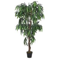 VidaXL Kunstplant mangoboom 300 bladeren 80 cm groen - thumbnail