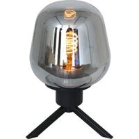 Steinhauer Glazen tafellampReflexion 14cm zwart met smoke glas - 2683ZW - thumbnail