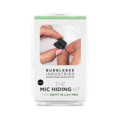 Bubblebee The Mic Hiding Kit For Sennheiser ME 2-II, Black & White