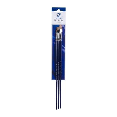 Van Gogh • oil & acrylic brush set series 234 nr.4-8-12 3pcs