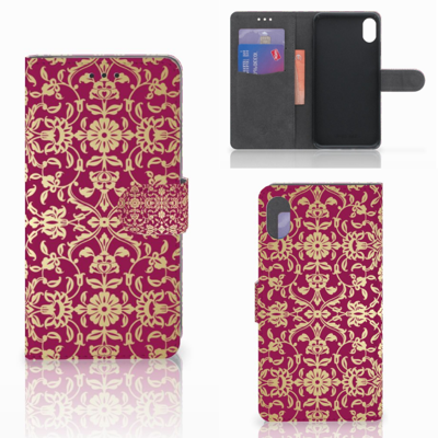 Wallet Case Apple iPhone Xs Max Barok Pink Wallet Case Apple iPhone Xs Max Barok Pink