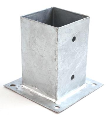 Eurofix voetsteun plaat verzinkt 9,1x9,1 cm