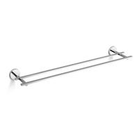 Handdoekrek Clou Flat Dubbel 60cm Chroom - thumbnail
