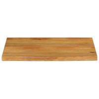Tafelblad met natuurlijke rand 90x60x2,5 cm massief mangohout - thumbnail