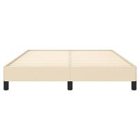 Bedframe stof crmekleurig 140x200 cm - thumbnail