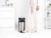 Brabantia Newicon Pedaalemmer 12L Mat Staal - thumbnail