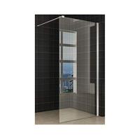 Douchewand Wiesbaden met RVS profiel 120x200 cm 10mm NANO glas - thumbnail