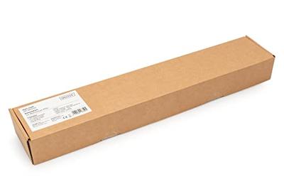 Digitus DN-95433 19 inch Stekkerdoos voor patchkast 1 HE Geaarde contactdoos Geschikt voor kastdiepte: vanaf 300 mm Aluminium, Aluminium (geëloxeerd), Zwart,