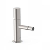 Bidetmengkraan Tres Study Exclusive 1-Knop Uitloop Recht 8 cm Rond RVS - thumbnail