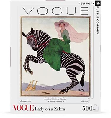 New York Puzzle Company Lady op een Zebra - 500 stukjes New York Puzzle Company Lady op een Zebra - 500 stukjes