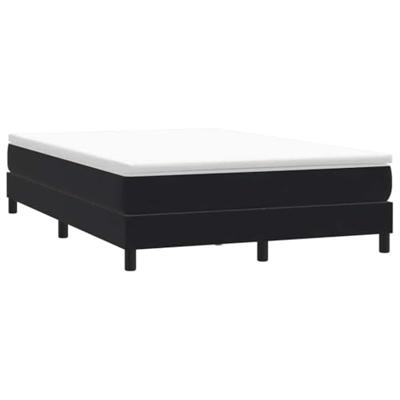 Boxspring zonder matras fluweel zwart 140x220 cm