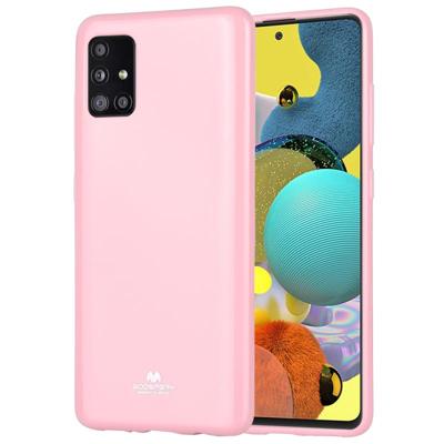 GOOSPERY JELLY Full Coverage Soft Case voor Galaxy A51(Roze) GOOSPERY JELLY Full Coverage Soft Case voor Galaxy A51(Roze)