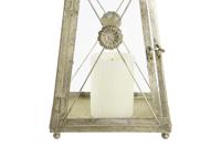 Lantaarn DKD Home Decor Kristal Gouden Metaal (18 x 18 x 36 cm) - thumbnail