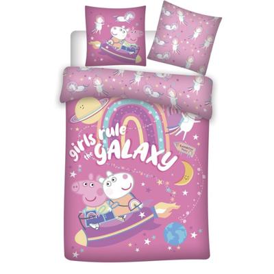 Peppa Pig Dekbedovertrek Galaxy 140 x 200 cm - Polyester