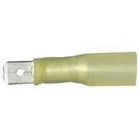 Vogt Verbindungstechnik 3912h Platte stekker (male) Met krimpkous Insteekbreedte: 6.3 mm Insteekdikte: 0.8 mm 180 ° Deels geïsoleerd Geel 1 stuk(s) - thumbnail