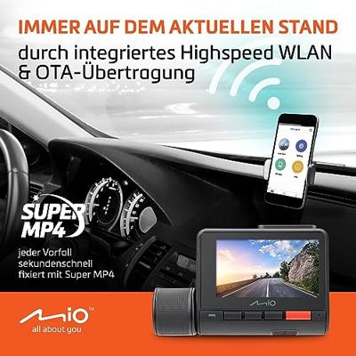 Mio MiVue 955W 4K Ultra HD + Wifi + GPS Dashcam Zwart
