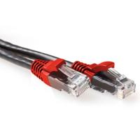 ACT Zwarte 1,50 meter U/UTP CAT6A patchkabel cross met RJ45 connectoren - thumbnail