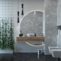 Gliss Design Calypso Spiegel tbv Onderkast 140 cm Rechts - thumbnail