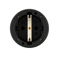 REV 0512150555 Koppeling met randaarde Rubber 250 V Zwart IP20 - thumbnail