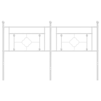 Hoofdbord 160 cm metaal wit