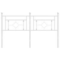 Hoofdbord 160 cm metaal wit - thumbnail