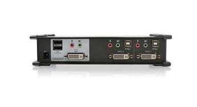 IOGear DVI KVMP-schakelaar met audio en kabels GCS1104 (zwart) 2-Poort 2-Port Zwart