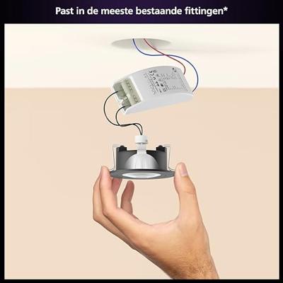 Connected lamp - PHILIPS HUE - MR16 - Wit en gekleurd licht - Bluetooth-compatibel - Verpakking van 2 - Werkt met app en stem